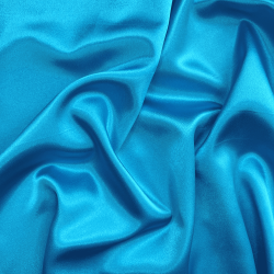 *Ткань Атлас-сатин, цвет Голубой (на отрез)  в Дербенте