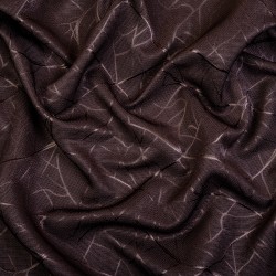 Ткань Блэкаут для штор &quot;Ледовое тиснение цвет Темно-Коричневый&quot; (на отрез)  в Дербенте