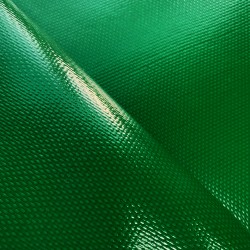 Ткань ПВХ 600 гр/м2 плотная, Зелёный (Ширина 150см), на отрез  в Дербенте