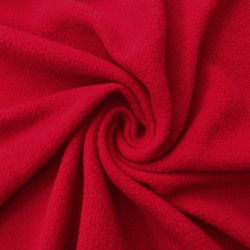 Флис Односторонний 130 гр/м2, цвет Красный (на отрез)  в Дербенте