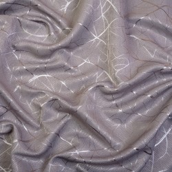 Ткань Блэкаут для штор светозатемняющая 75% &quot;Ледовое тиснение цвет Серый&quot; (на отрез)  в Дербенте