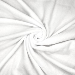 Флис Односторонний 130 гр/м2, цвет Белый (на отрез)  в Дербенте