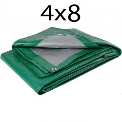Тент &quot;Тарпикс&quot; 4х8 м, 120 г/м2, цвет Зеленый, люверсы каждые 50см  в Дербенте