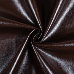 Ткань Дерматин (Кожзам) для мебели, цвет Темно-Коричневый (на отрез)  в Дербенте
