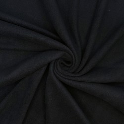 Флис Односторонний 130 гр/м2, цвет Черный (на отрез)  в Дербенте