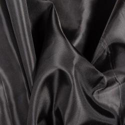 Ткань подкладочная Таффета 190Т, цвет Черный (на отрез)  в Дербенте