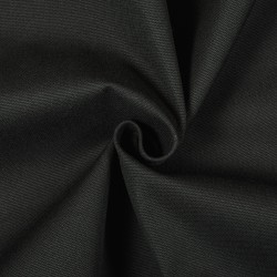 Ткань смесовая Канвас 35/65, цвет Черный (на отрез)  в Дербенте
