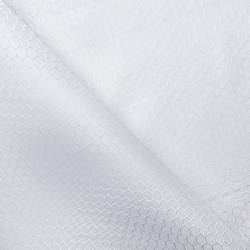 Ткань Оксфорд 300D PU Рип-Стоп СОТЫ, цвет Белый (на отрез)  в Дербенте