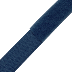 Контактная лента 25мм цвет Синий (велькро-липучка, на отрез)  в Дербенте