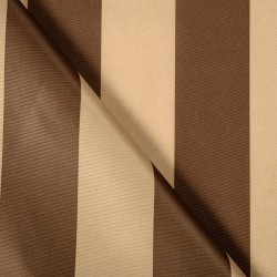 Ткань Оксфорд 300D PU, Бежево-Коричневая полоска (на отрез)  в Дербенте