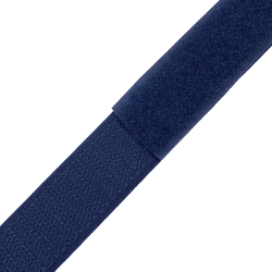 Контактная лента 25мм цвет Тёмно-Синий (Велькро-липучка), на отрез  в Дербенте