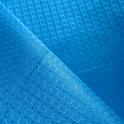 Ткань Оксфорд 300D PU Рип-Стоп СОТЫ, цвет Голубой (на отрез)  в Дербенте