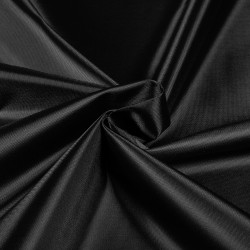 *Ткань Оксфорд 210D PU, цвет Черный (на отрез)  в Дербенте