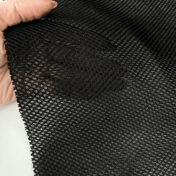 Сетка 3D трехслойная Air mesh 165 гр/м2, цвет Черный (на отрез)  в Дербенте